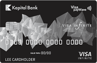 Visa kartlarının bütün imkanlarını özündə birləşdirən Visa Infinite kartı VIP statusa malikdir.