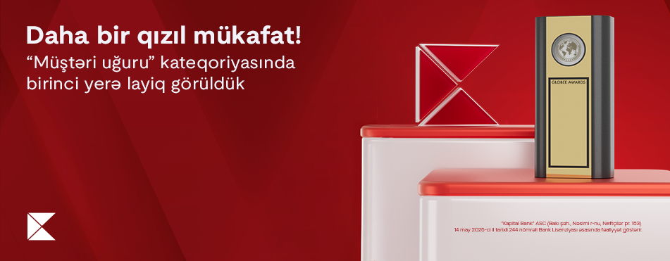 Kapital Bank “Globee–Innovation Awards”dan qızıl mükafata layiq görüldü